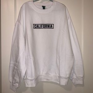 White California Crew Neck Sweatshirt